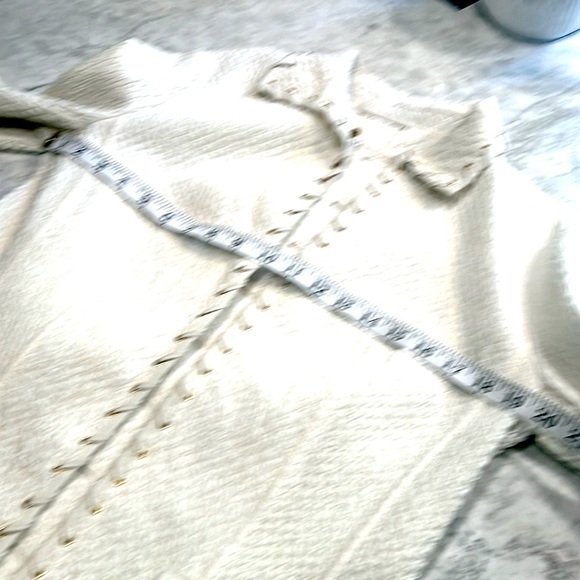 CHEBY Vintage Sporty Cream Woman’s Blazer Size 16 EU 46 Made in Italy - Picture 9 of 11